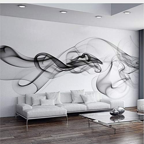 Custom Photo Wallpaper Modern 3D Wall Mural Wallpaper Black White Smoke Fog Art Design Bedroom Office Living Room Wall Paper-350X250Cm