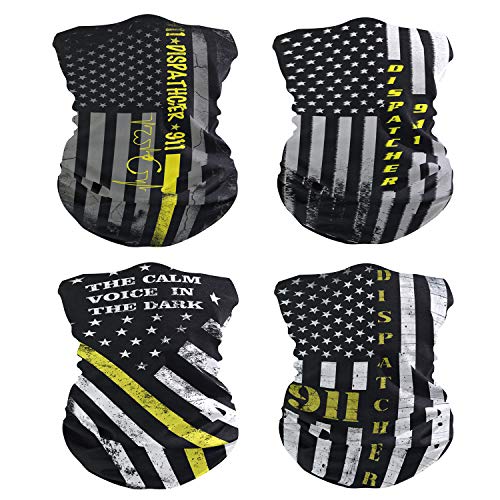 Image of 4Pcs Magic Headwear Neck Gaiter Tube Scarf Headbands Bandana Balaclava for Outdoor Running Cycling Skating Work Out