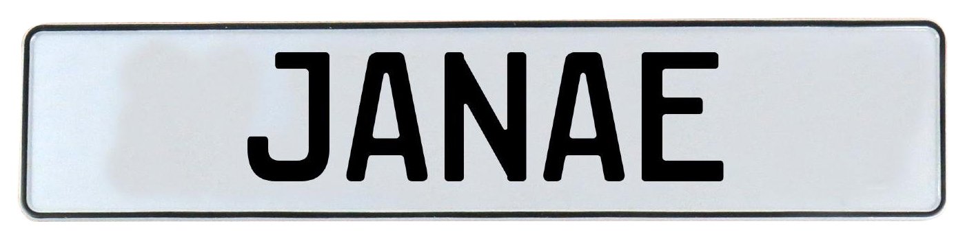 Vintage Parts 665148 Wall Art (White Stamped Aluminum Street Sign Mancave Janae)