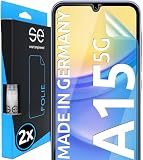 3D Pellicola protettiva per schermo per Samsung Galaxy A15 [2 pezzi | smart engineered] - Transparente, Case-friendly, Non Vetro Temperato ma Pellicola Protettiva TPU
