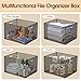 MaxGear Hanging File Organizer Box, Metal Mesh File Folder Storage Box for Letter Legal Size, Black Filing Box for Hanging File Folders, Hanging Folder Organizer for Desk, Office, School, Home