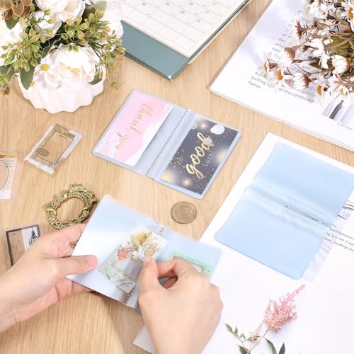 6 Pcs Plastic Wallet Card Holders, Applicable to Wallet Picture Photo Holder for Wallets PVC Wallets Inserts Card Holder 20 Slots​3