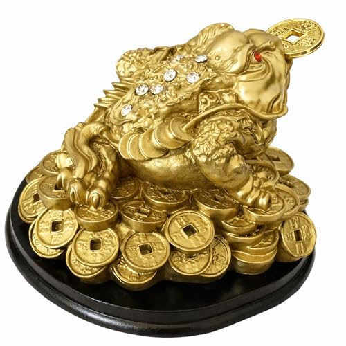 Betterdecor Gold Money Frog Desk Decor &ndash; Dull Gold...