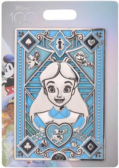 Miniatura 2 de Disney 100th Anniversary - Alfiler grande de cristal manchado, paquete de 1, 500 alfileres de colección de edición limitada, joyas temáticas y