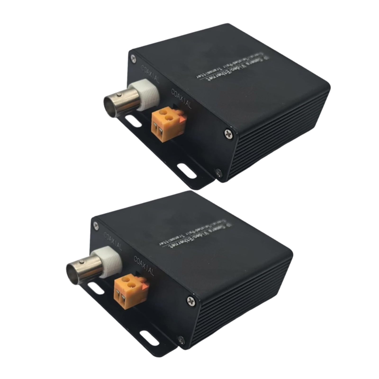 CUNZJIA Internet Camera Coax Extender Ethernet to Coax Video Cable Converter Supports 500M Transmission for Security Systems