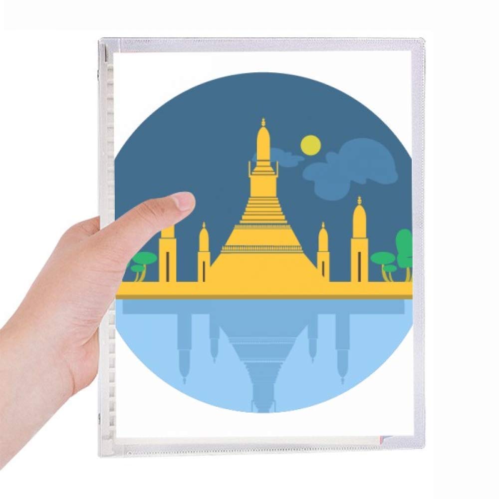 Cahier à spirale Thaïlande avec couverture Temple Shield rechargeable pour les notes - 5