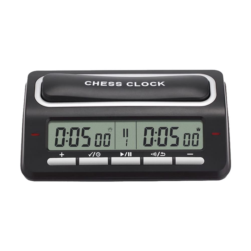PURPLLE Cronómetro Reloj Reloj de Ajedrez Digital Profesional Alimentado por Baterías Multifuncional Ligero para la Enseñanza de Formación