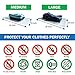 RoomierLife 8 Travel Space Saver Bags. Pack of 8 Bags, size Medium to Large. Roll-Up Compression Storage (No Vacuum Needed) & Packing Organizers. Perfect for Travel and Home Storage