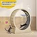 Cat Wheel, Cat Exercise Wheel with 2 Anti-Scratch Pads, Solid Wood Cat Wheel Exerciser for Indoor Cats for Walking, Running, Training, Cat Treadmill Suitable for Most Cats