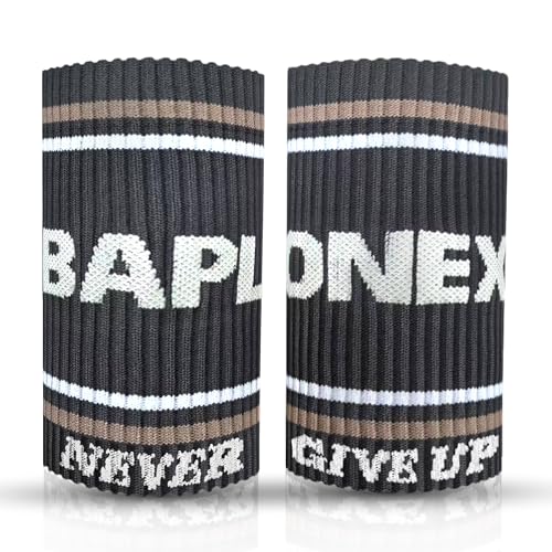BAPLONEX ® Muñequeras de Tela para Cross Training Elásticas y Flexibles | Muñequeras Unisex para Absorción de Sudor Durante los Entrenamientos | Accesorio para Calleras de Cross Training. (Gris)