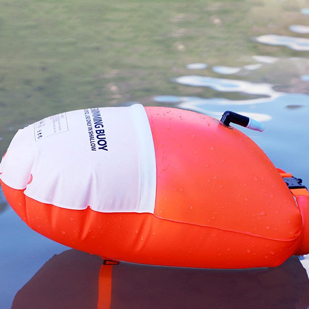 20L Swim Buoy Inflatable Storage Bag, Water Proof Swim Bubble for Swimmers and Triathlon