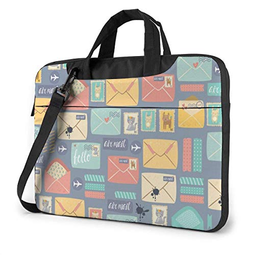 Preisvergleich Produktbild Postbriefpapier Bedruckte Laptoptasche, Aktentasche Laptop-Umhängetasche 15,6 Zoll