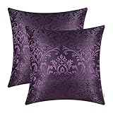 CaliTime Pack of 2 Throw Pillow Covers Cases for Couch Sofa Home Decoration Vintage Damask Floral...