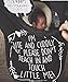 Car Seat 5 in 1 Cover - I'm Cute & Cuddly But Please Don't Touch Little Me (Black)