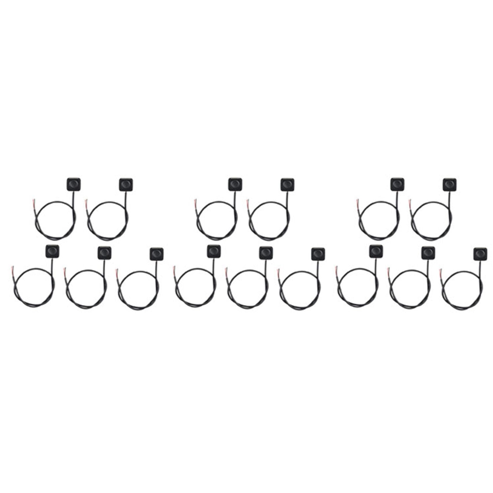 Jnchdghwa 15Pcs Momentary Switch Momentary Push Button on Off Switch 12V 24V Mount Mini Button Switch