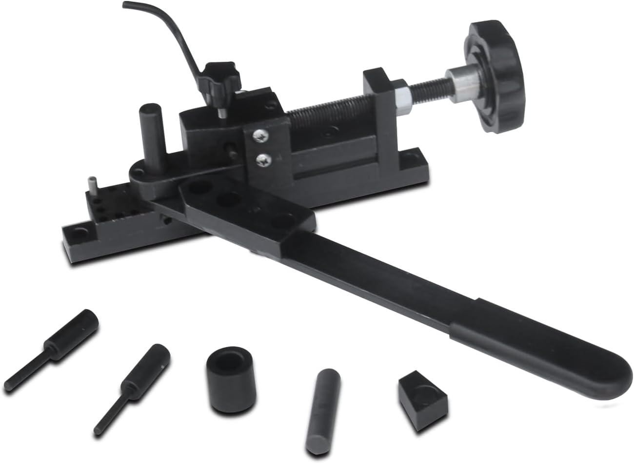 Kaka industrial MUB-1 Mini Universal Bender Forms Wire Flat Metal, metal bender ornamental, for Flat Round Stock, Hook, Clamp, Coil - Wire. Manual Mounting Mini Universal Bending Bender