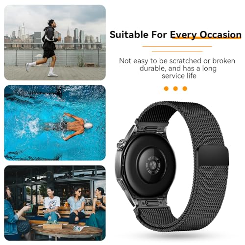 Correa compatible para Huawei Watch GT 6 Pro 46mm acero miniatura 6