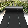 RizzLeaf 4 FT x 300 FT Weed Barrier Landscape Fabric - 3.2OZ Heavy Duty Weed Blocker Garden Cloth with Permeability, Woven Weed Control Ground Cover for Gravel, Lawn, Flower Bed