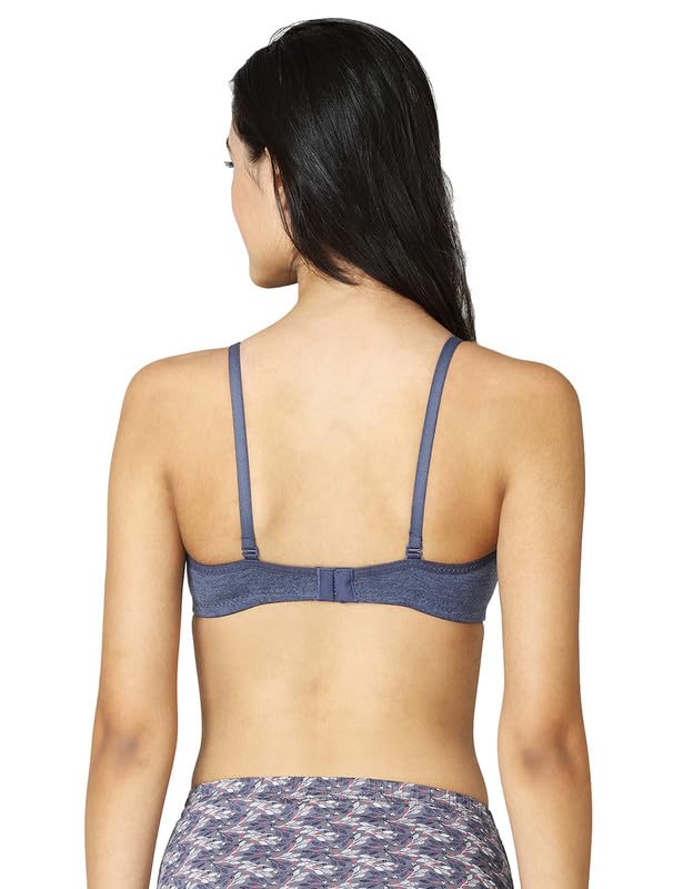 Image of VSTAR Jade Women's Soft Foam Padded Wire-Free Seamless Medium Coverage Bra | Convertible & Adjustable Straps | Polycotton Comfort | Breathable & Soft | Pack of 1