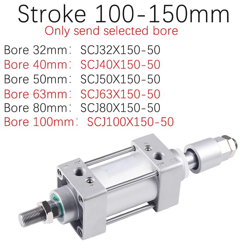 Vérin pneumatique SCJ40 pour éliminer les vibrations de fin de course
