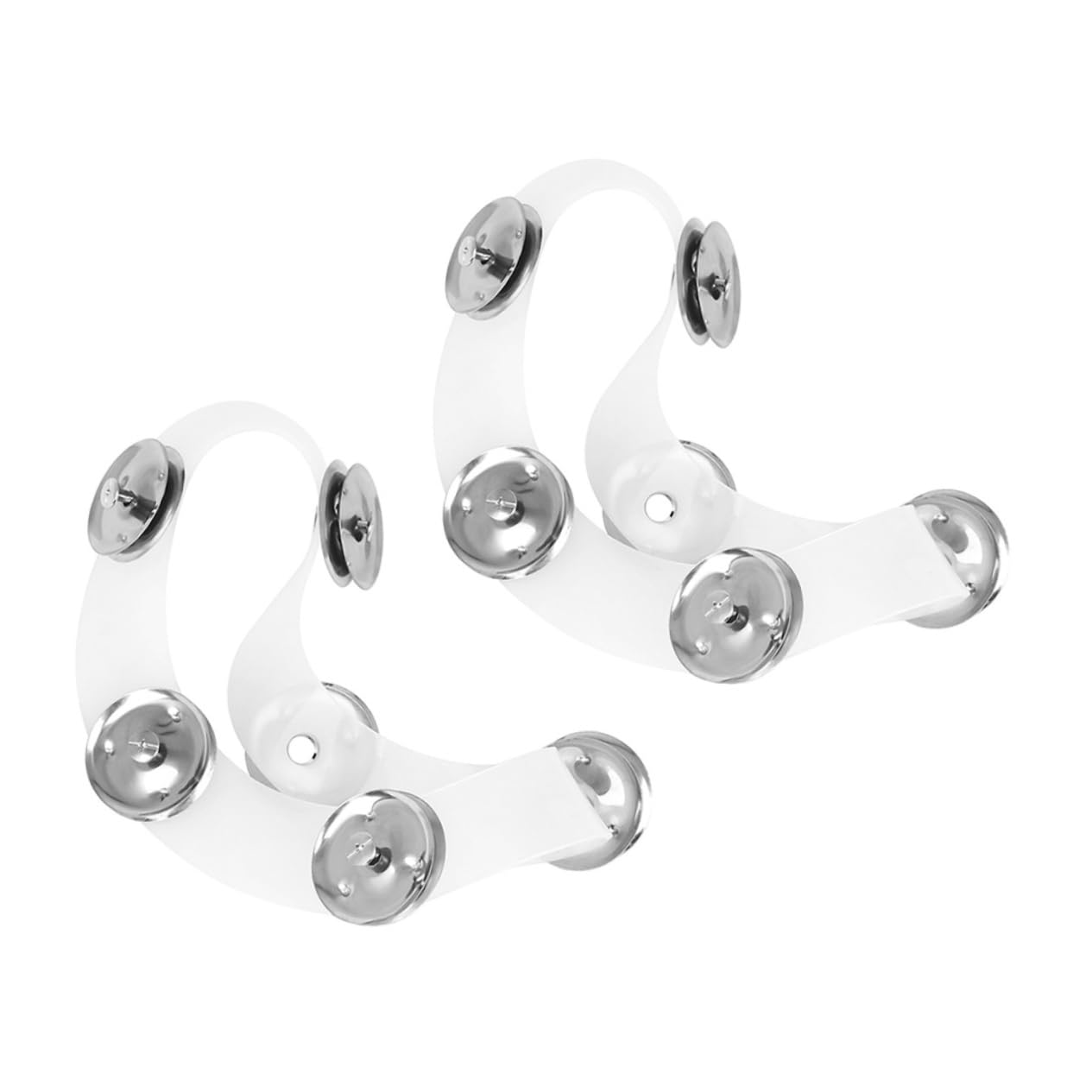ifundom 2pcs Cymbal Ching Ring Tambourine Drum Set Accessory for Jazz Percussion
