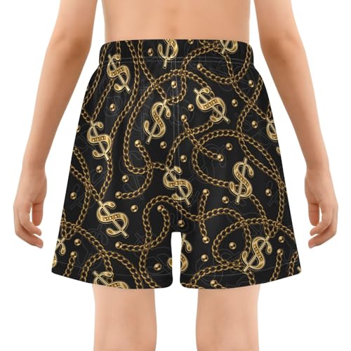 VIGTRO Boys Swim Trunks with Compression Liner Quick Dry Swim Shorts, Boys Board Shorts Summer Bathing Suit for Kids 4-13Y4