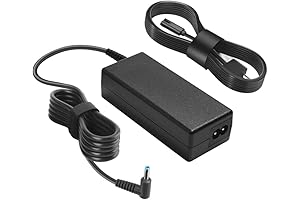 Upgraded 13252 HP Laptop Charger 19.5V 3.33A 65W for HP Pavilion, Envy,...