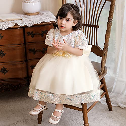 Cichic Puffy Tulle Baby Girl Formal Dress For Party Baptism Ceremony Photoshoot Wedding Flower Girls Dress  thumb #2