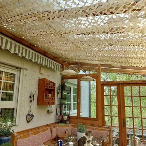 Genérico Red de Camuflaje, 1.5 2 3.0 4 6 8 10 12 15 m Red Camuflaje Sombra Exterior, Sombra de Protección Solar, Malla de Camuflaje, Toldo Camuflaje Exterior, Tamaño(10×14 (m)/32.8×45.9ft)