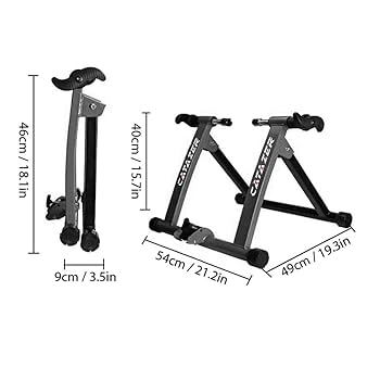 サイクルトレーナー　フィットネス　スタンド Bike Trainer Orange Exercise Stand Indoor Gym Set Heavy Duty
