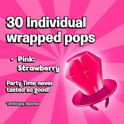 Image of Ring Pop Individually Wrapped Pink Candy, Strawberry 30 Count Lollipop