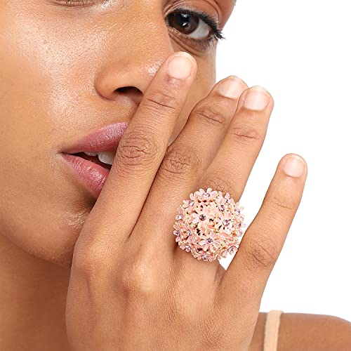 Image of SOHI Cocktail Ring for Women & Girls, Chunky Ring, Finger Ring, adjustable ring, Ladies Ring, Gold Plated Ring, aesthetic jewellery, hand ring for women