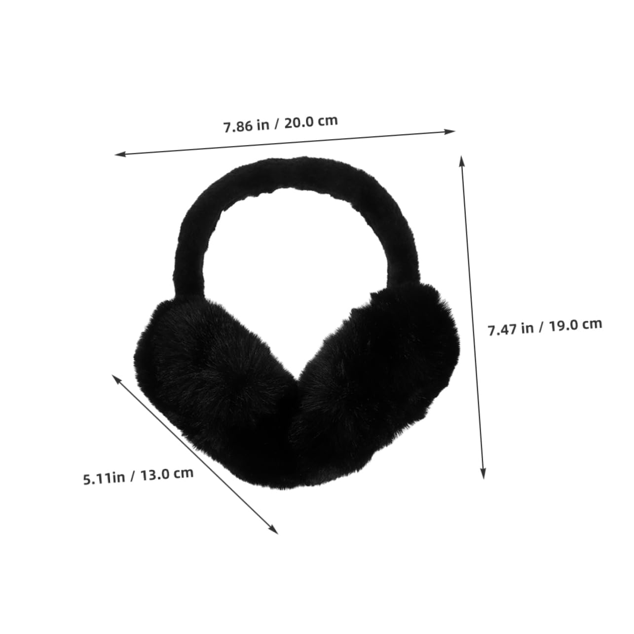 VANZACK 2pcs Women's Winter Ear Muffs Warm Earmuffs Fur Ear Warmers for Cold Weather