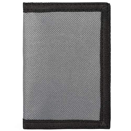 RFID Trifold Canvas Outdoor Sports Wallet for Kids - Front Pocket Wallet with Magic Sticker3