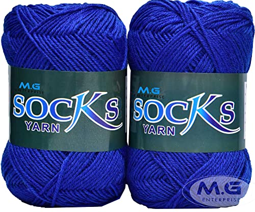 Image of M.G ENTERPRISE Nylon RoyalKnitting Wool 200 Soft Yarn for Crochet, Art & Craft and Needle Knitting