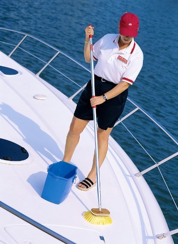 Shurhold 960 6 Deck Brush with Soft Yellow Polystyrene Bristles