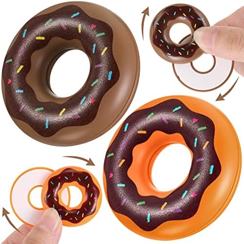 2 Pcs Haptic Coin Donut Fidget Slider Magnetic EDC Push Slider ADHD Autism Sensory Relief Stress and Anxiety Depression Office Desk Toys for Adults Teens Birthday Gift thumbnail