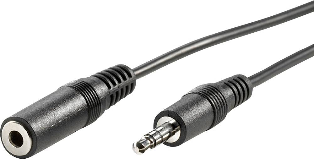 Value 11.99.4352 Jack Audio Cable 1x Plug 3.5mm-1x Socket 3.5mm 2m...