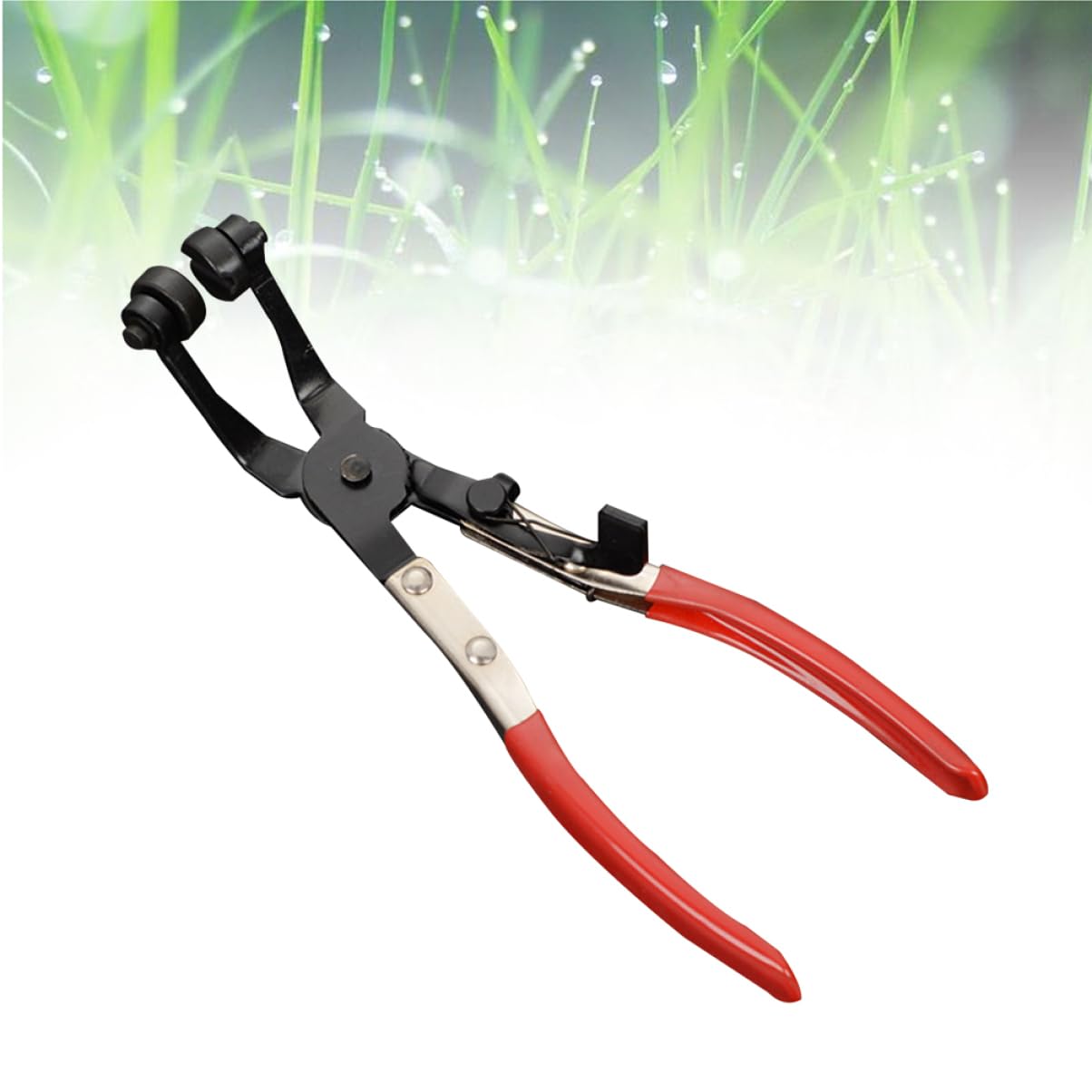 Flexible Hose Clamp Plier Removal Tool for Oil Hoses and Ring Clamps | Carbon Steel Build, Rubber Dipped Grip, Compact Head Reaches Confined Spaces, Easy Removal and Installation