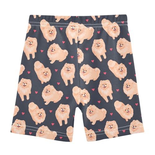 Girls' Shorts Soft Summer Soft Boxers Short Pomeranian Dog Leggings Dance Bottoms3