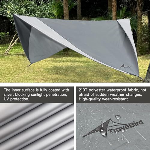 Bâche hamac imperméable avec portes : protection UV et abri ultra léger