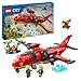 Produktbild LEGO City Fire Rescue Plane Toy for 6 Plus Year Old Boys, Girls and Kids Who Love Imaginative Play, Airplane Emergency Vehicle Playset Includes 3 Minifigures, Birthday Gift Idea 60413