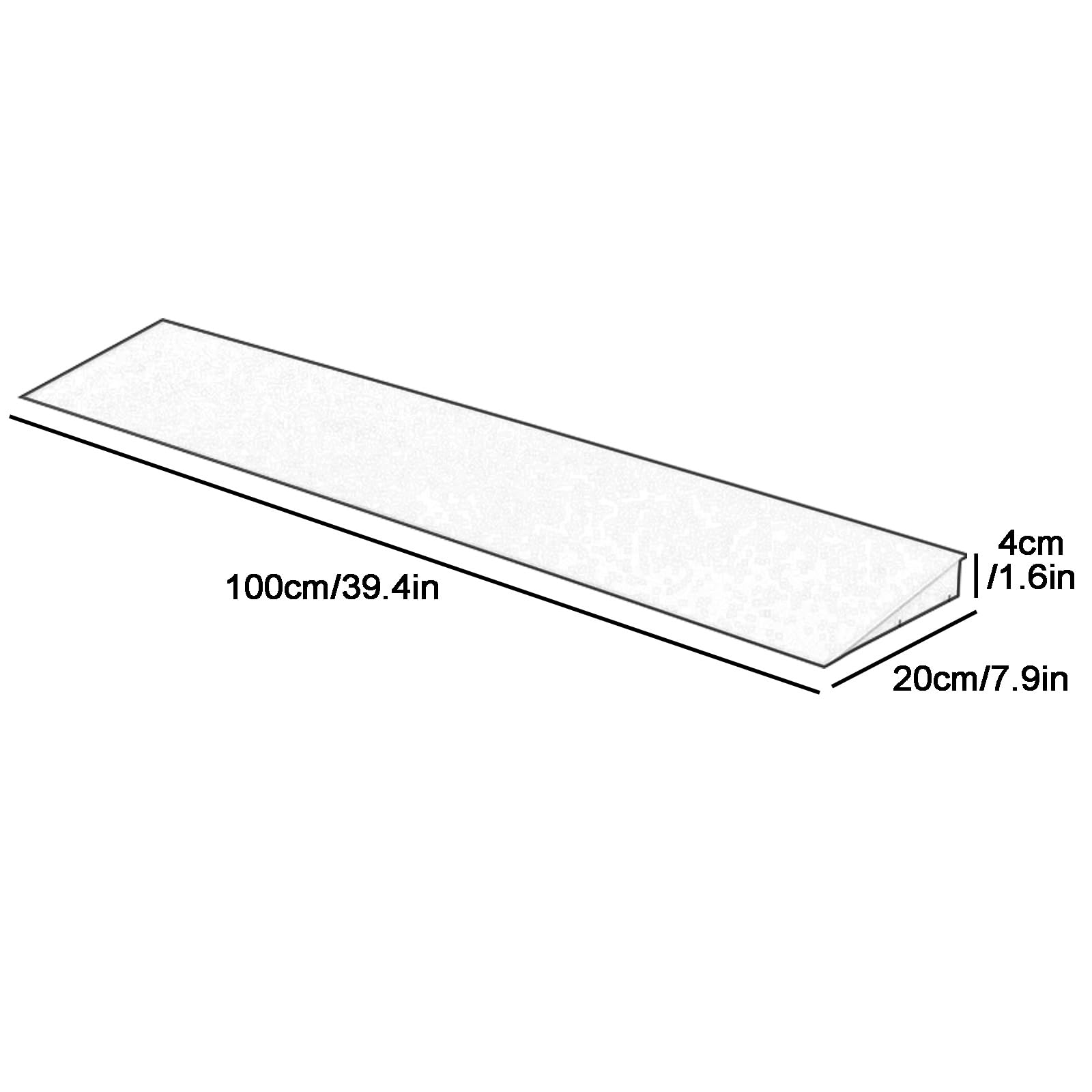 Rampas para Silla de Ruedas Rampa Escalon para Robot de Limpieza de 1 a 6 cm de Alto para Baños, Aceras, Apta para Uso Interior(Yellow,100x20x4cm)