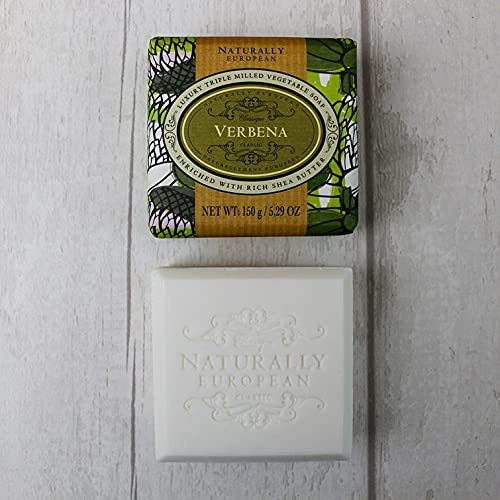 Miniatura 2 de Naturally European - Jabón enriquecido con manteca de karité triple molido, 150 g  5.29 oz (Verbena)