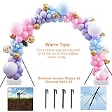 10 Ft Balloon Arch Kit, Balloon Arch Stand, with Water Fillable Base and Fibre Poles for Wedding, Graduation, Birthday, DIY Party Supplies, Christmas Decorations - Image 5