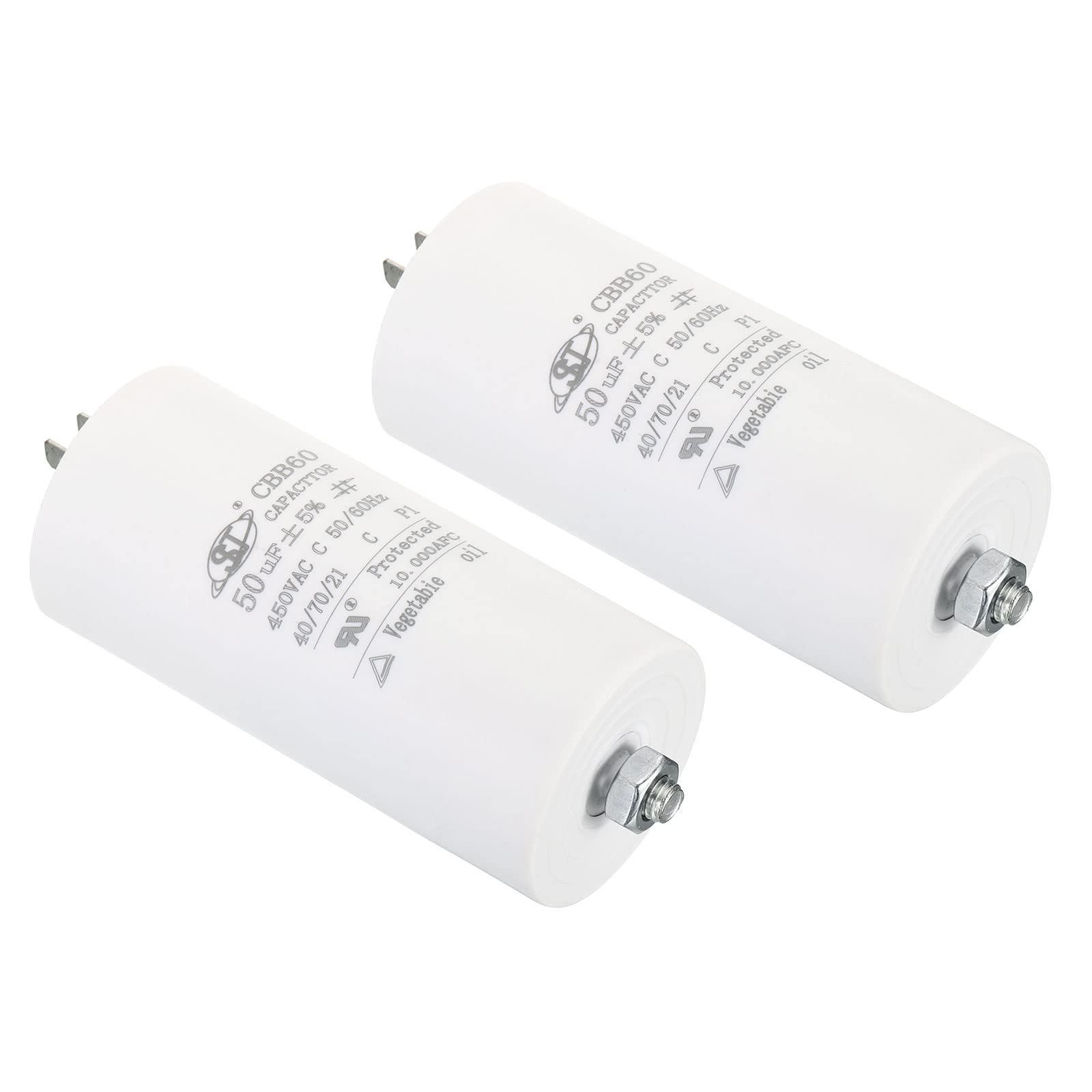 PATIKIL CBB60 50uF Funzione Condensatore, AC 450V 2 Fili 50/60Hz