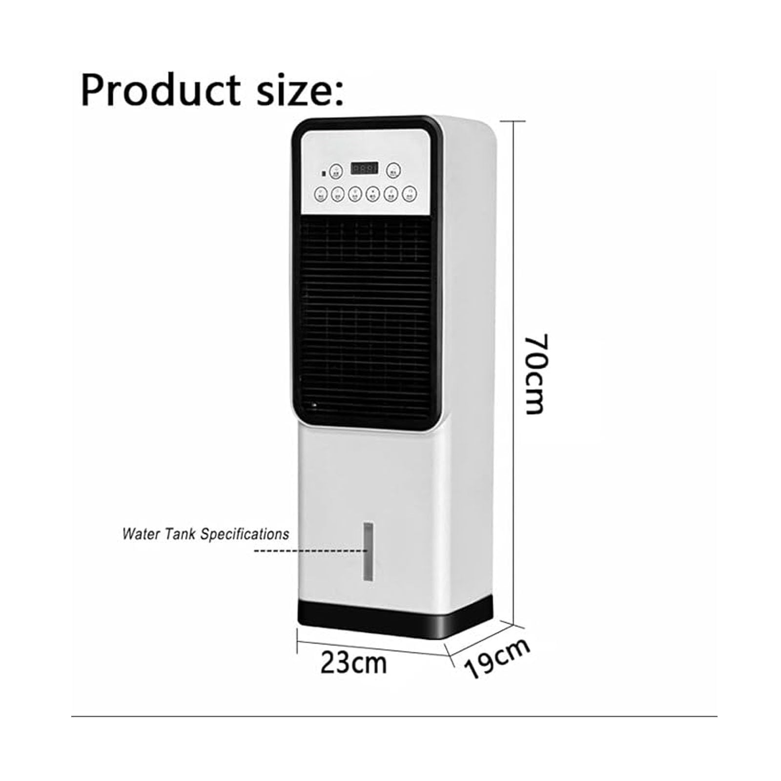 Aire Acondicionado Portátil, Climatizador Evaporativo con Mando A Distancia: Aparato con Doble Función De Refrigeración Y Calefacción, Ideal para Habitaciones, Oficinas Y Acampadas