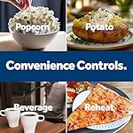 GE GCST07N1WSS Microwave Oven, 700-watt 6 Auto Cooking Settings, Child-Lock Technology, Kitchen Essentials for The Countertop, Dorm Room or Apartment, 0.7 Cu. Ft, Stainless Steel - Image 5