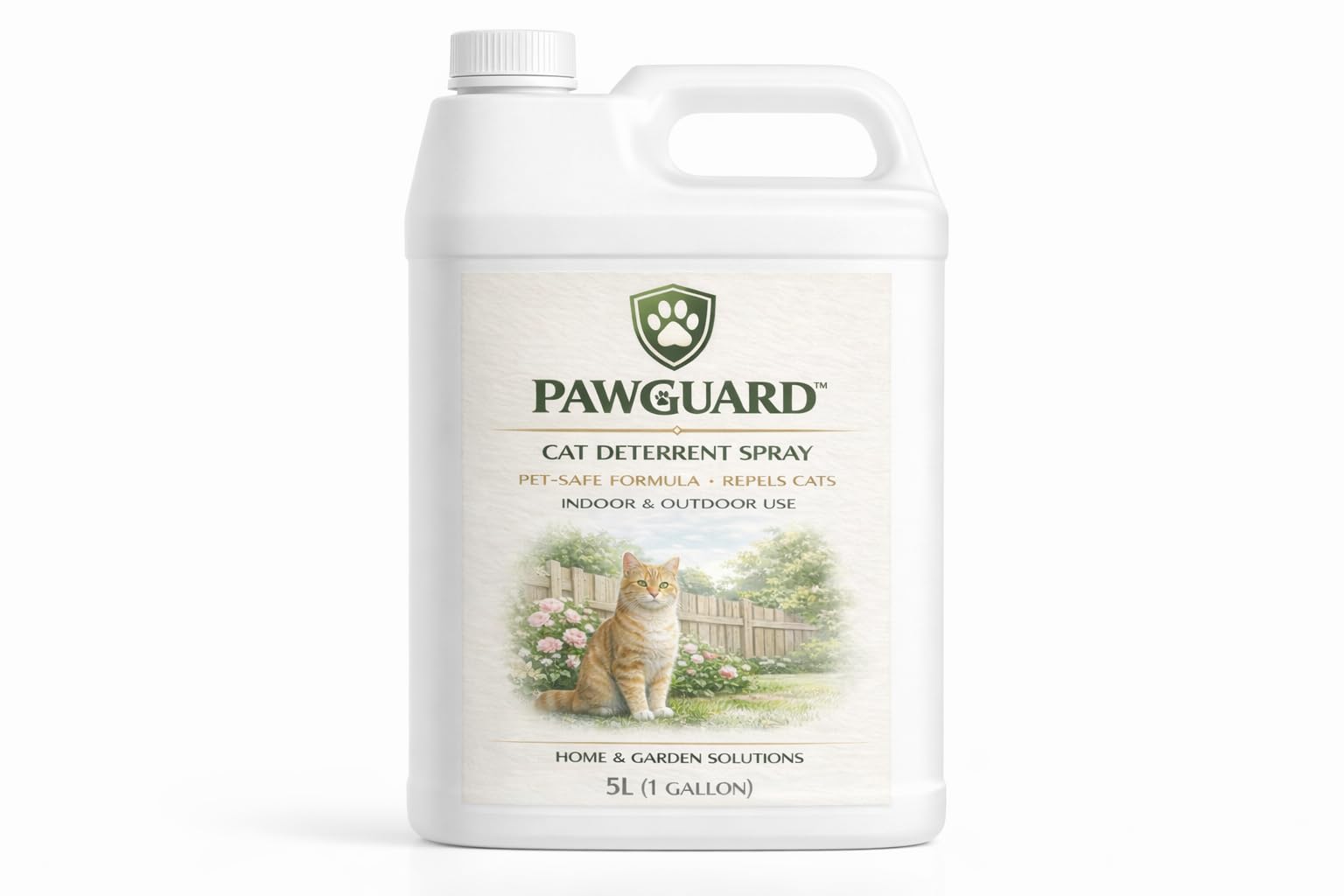 Wilson inc Paw Guard Cat Repellent Spray – Natural, Safe & Humane Cat Deterrent for Home and Garden (5ltr)