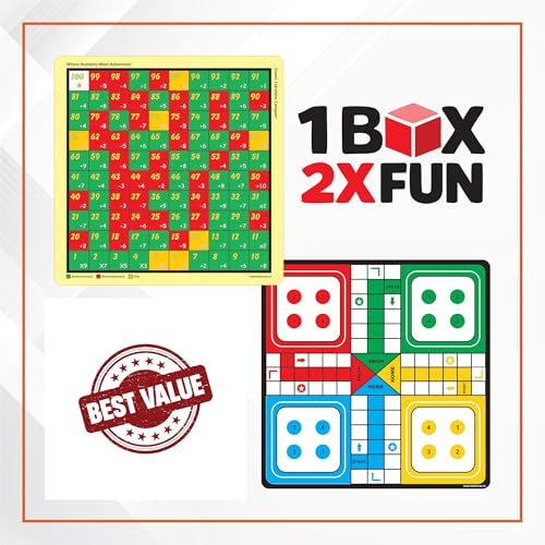 Image of 2-in-1 Board Game for Kids & Family | Mathrun Learning Game + Classic Ludo Combo | Fun Educational Board Game for Kids & Adults
